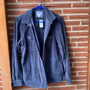 LL Bean blue corduroy button down NWT
